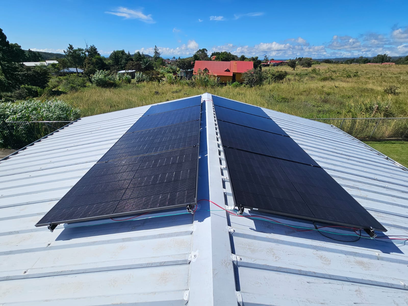 Solar roof installation 1